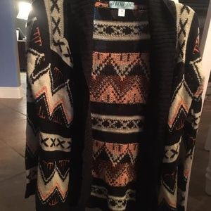 Open front cardigan